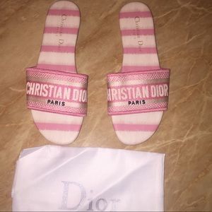 Pink Dior Dway Slides